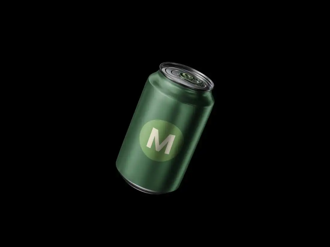 Floating Can Mockup